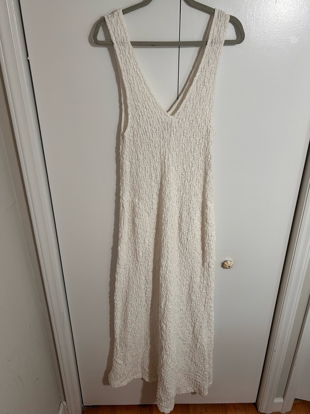 Free People Textured V-Neck Maxi Dress